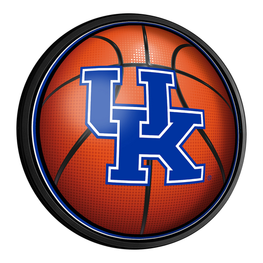 Kentucky Wildcats Basketball Slimline Round Lighted Wall Sign