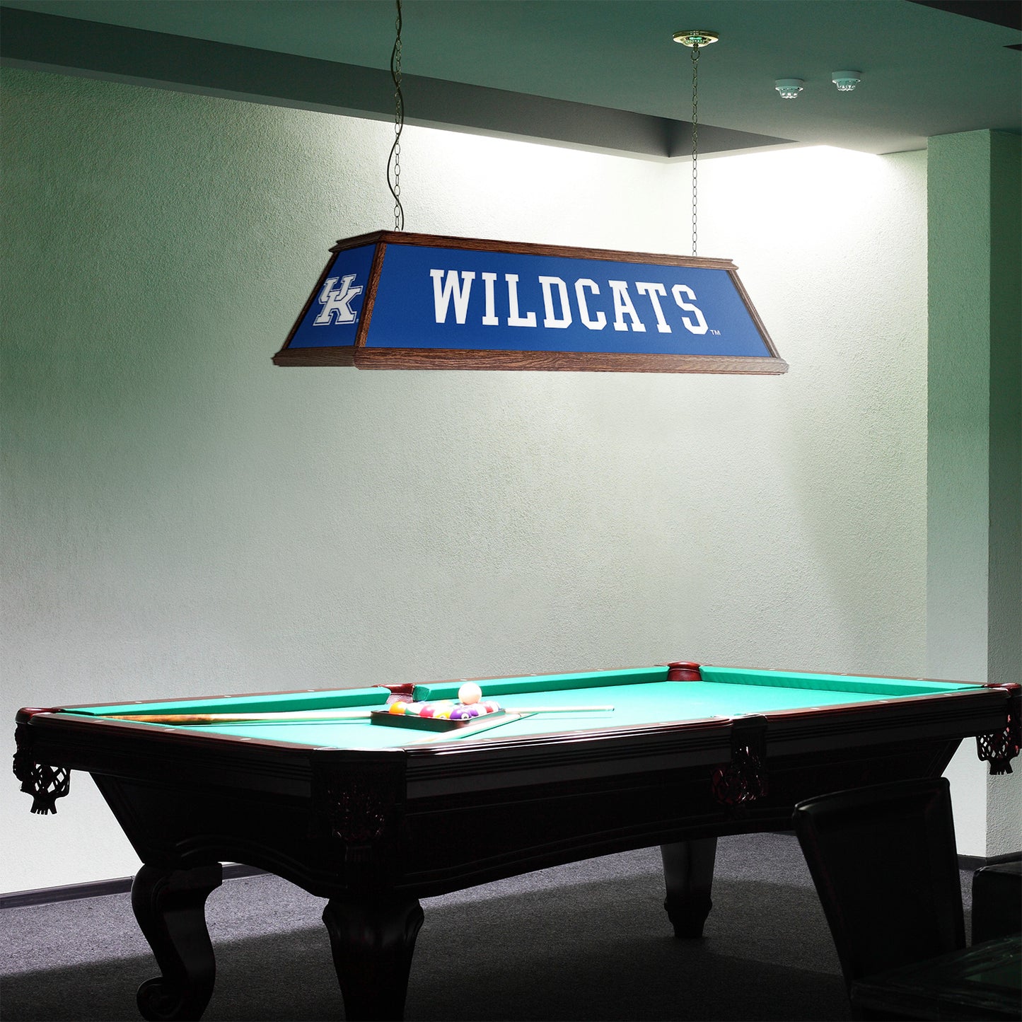 Kentucky Wildcats Premium Pool Table Light Room View