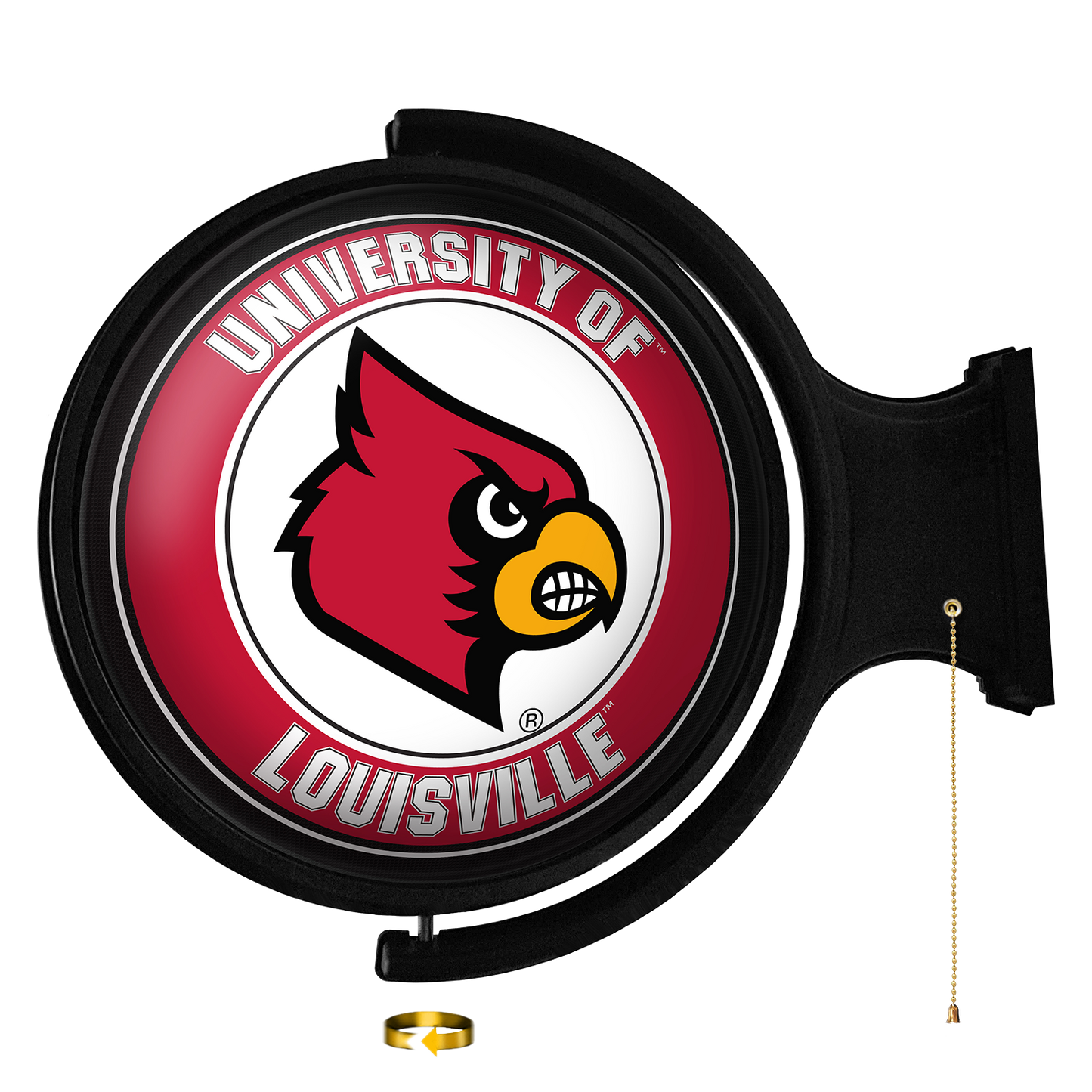 Louisville Cardinals Round Rotating Wall Sign