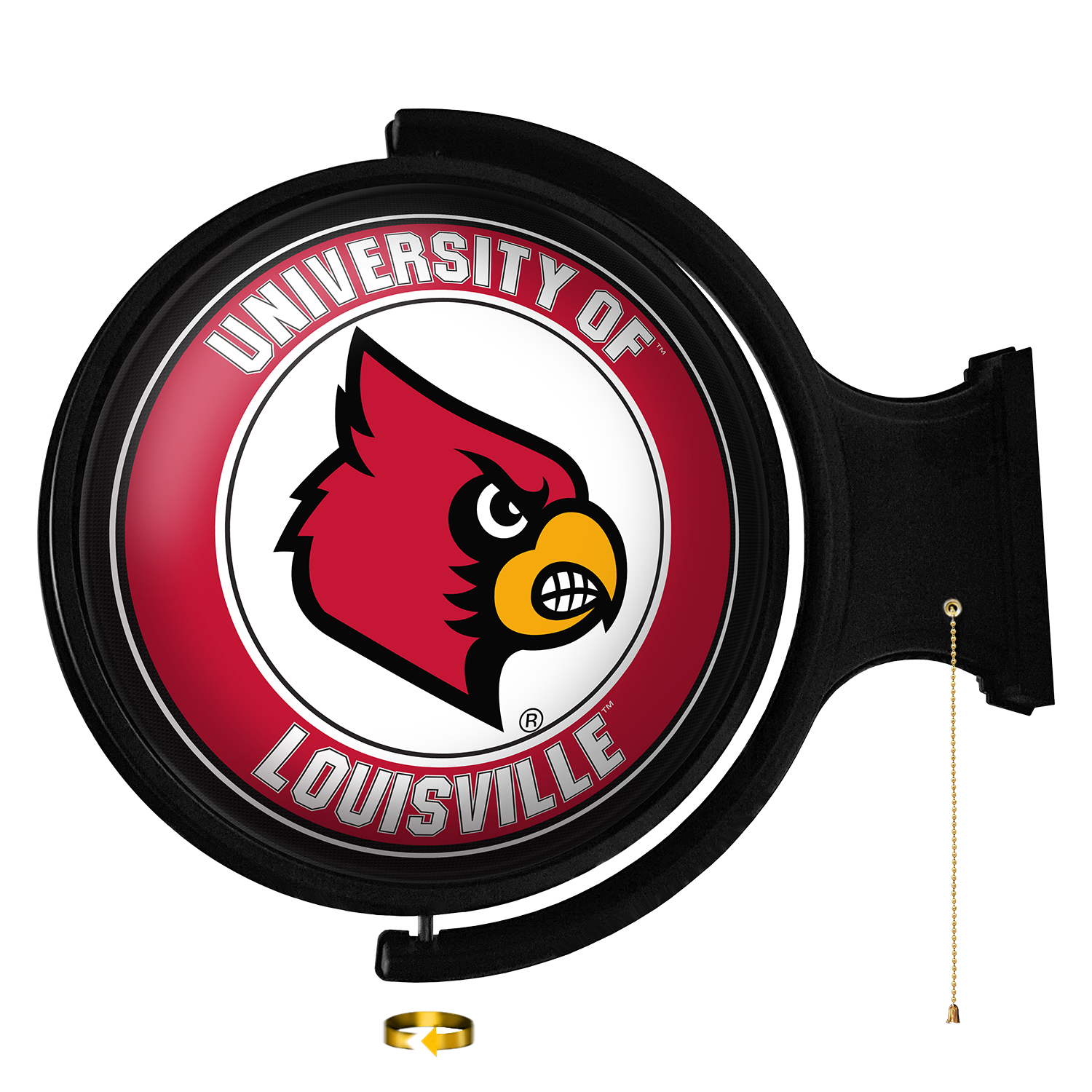 Louisville Cardinals Round Rotating Wall Sign