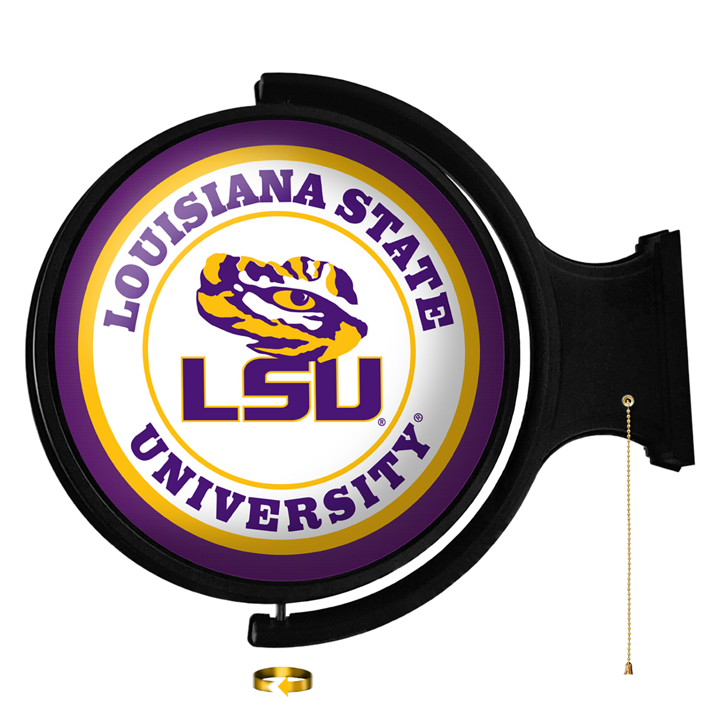 LSU Tigers Round Rotating Wall Sign