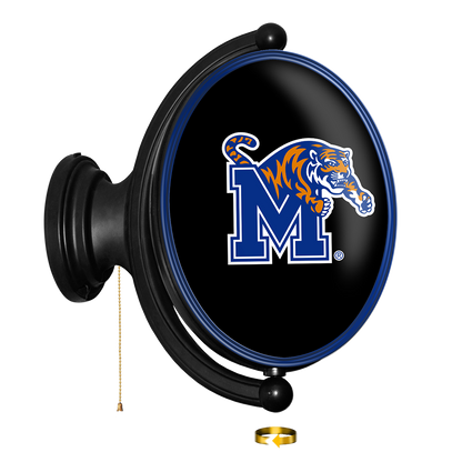Memphis Tigers Oval Rotating Wall Sign