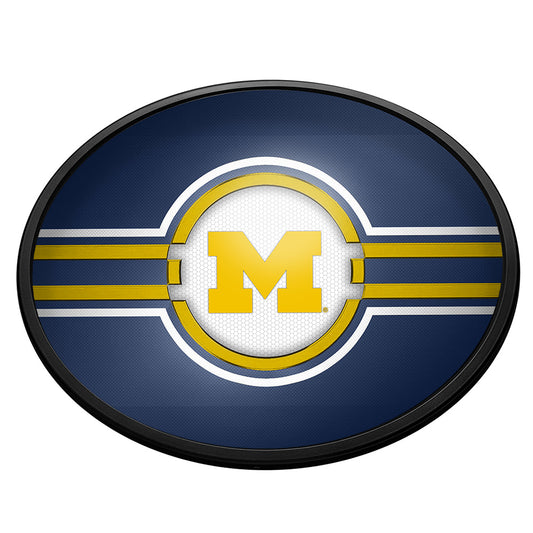 Michigan Wolverines Slimline Oval Lighted Wall Sign