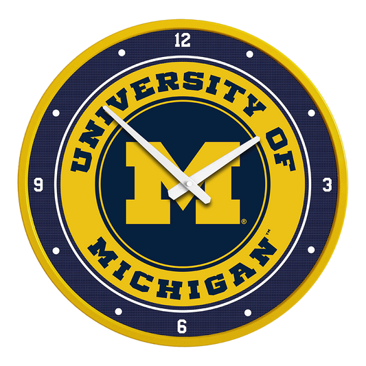 Michigan Wolverines Round Wall Clock