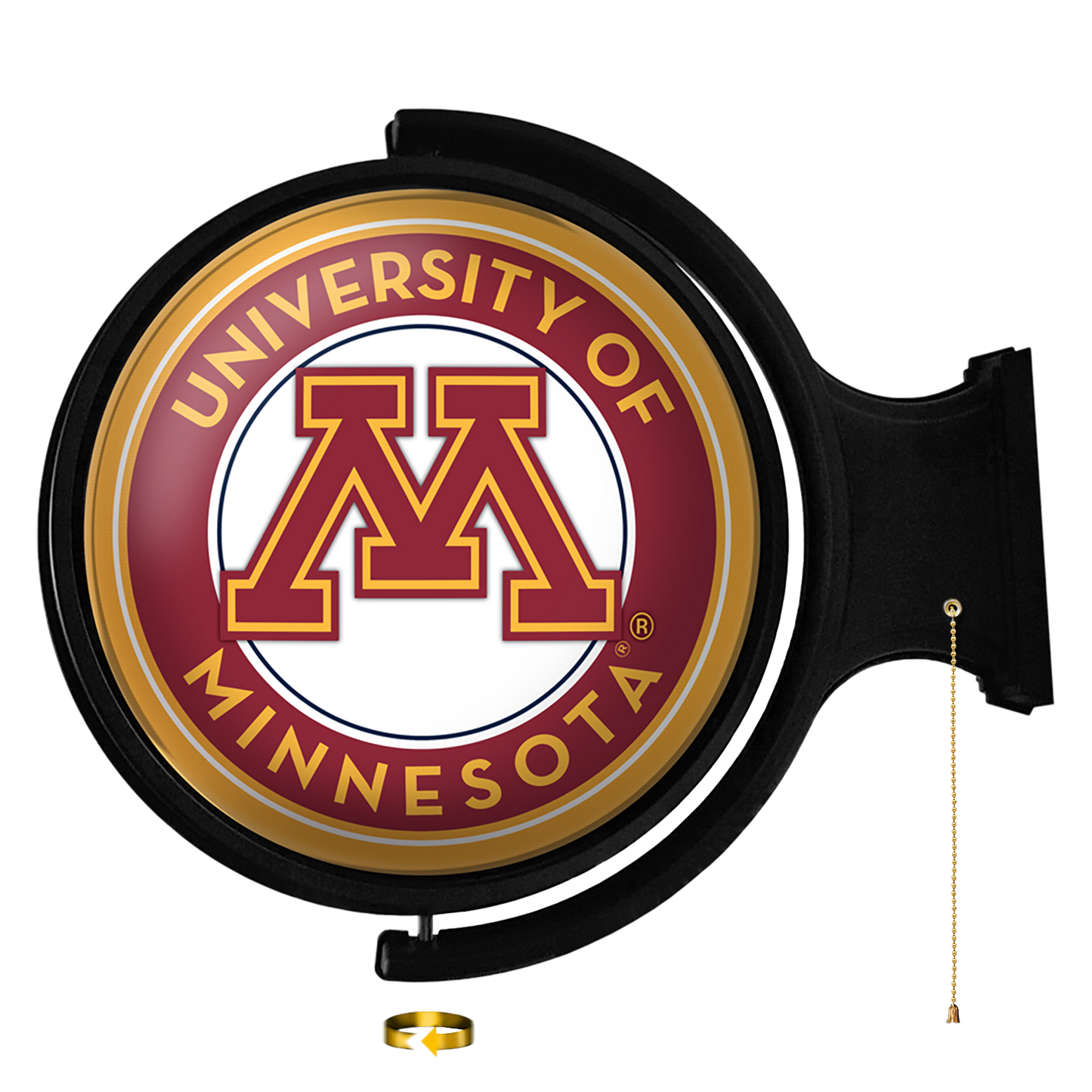 Minnesota Golden Gophers Round Rotating Wall Sign