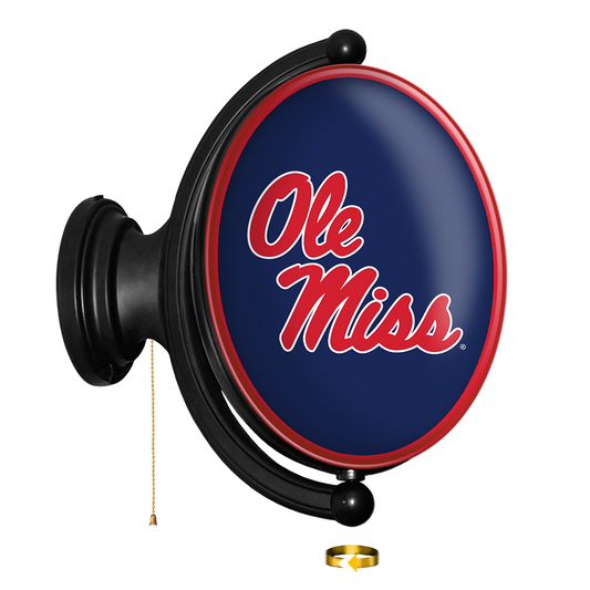 Mississippi Rebels Oval Rotating Wall Sign