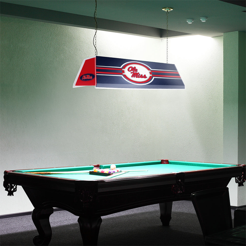 Mississippi Rebels Edge Glow Pool Table Light Room View