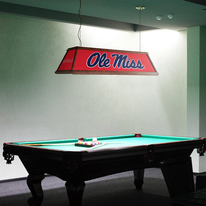 Mississippi Rebels Premium Pool Table Light Room View
