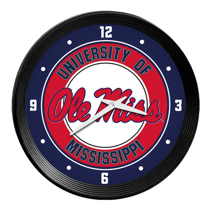 Mississippi State Bulldogs Ribbed Wall Clock