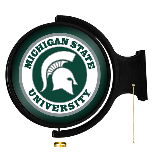 Michigan State Spartans Round Rotating Wall Sign