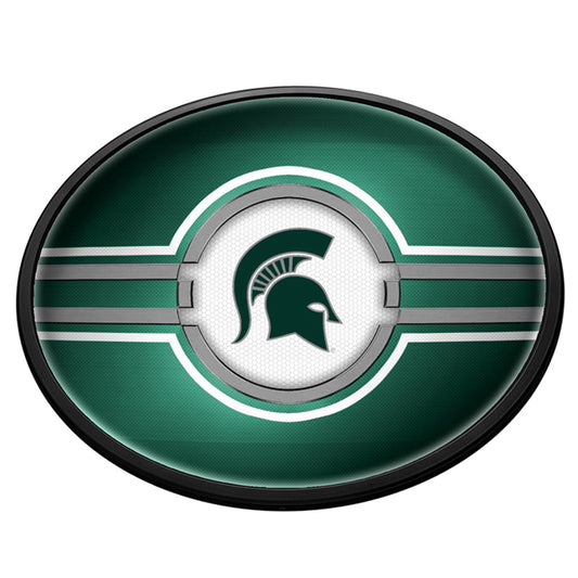 Michigan State Spartans Slimline Oval Lighted Wall Sign