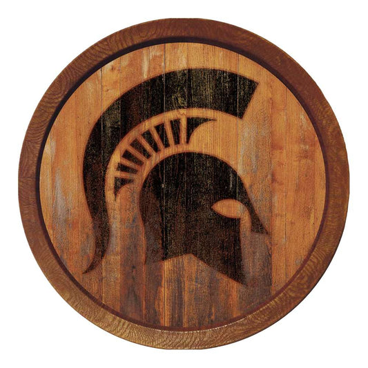 Michigan State Spartans Branded Barrel Top Sign