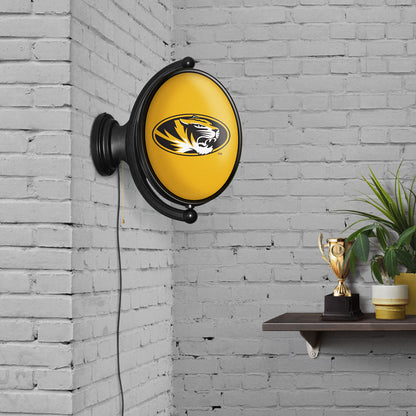 Missouri Tigers Oval Rotating Wall Sign Room View