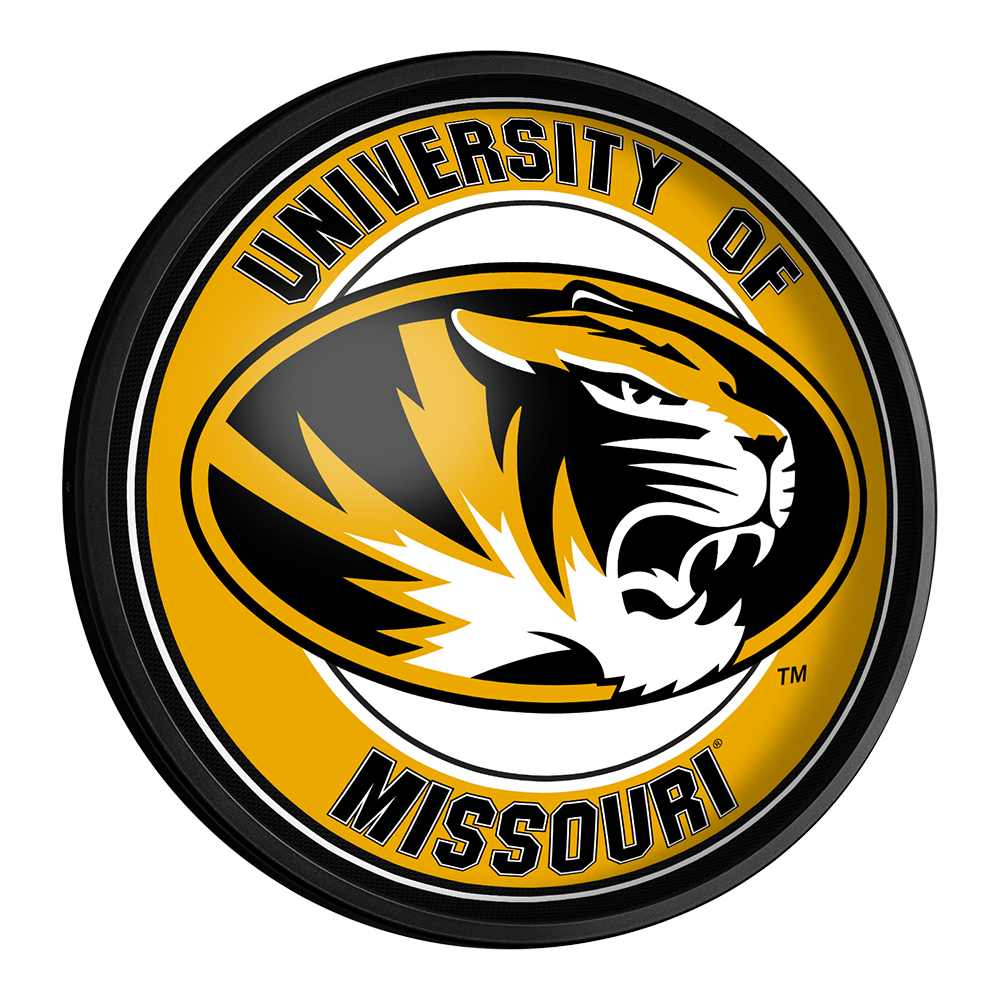 Missouri Tigers Slimline Round Lighted Wall Sign