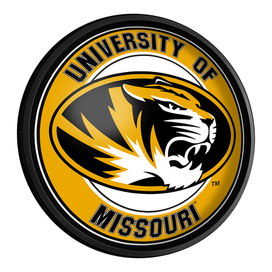 Missouri Tigers Slimline Round Lighted Wall Sign