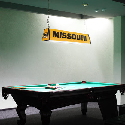 Missouri Tigers Standard Pool Table Light Room View