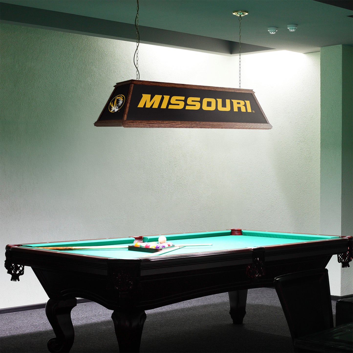 Missouri Tigers Premium Pool Table Light Room View
