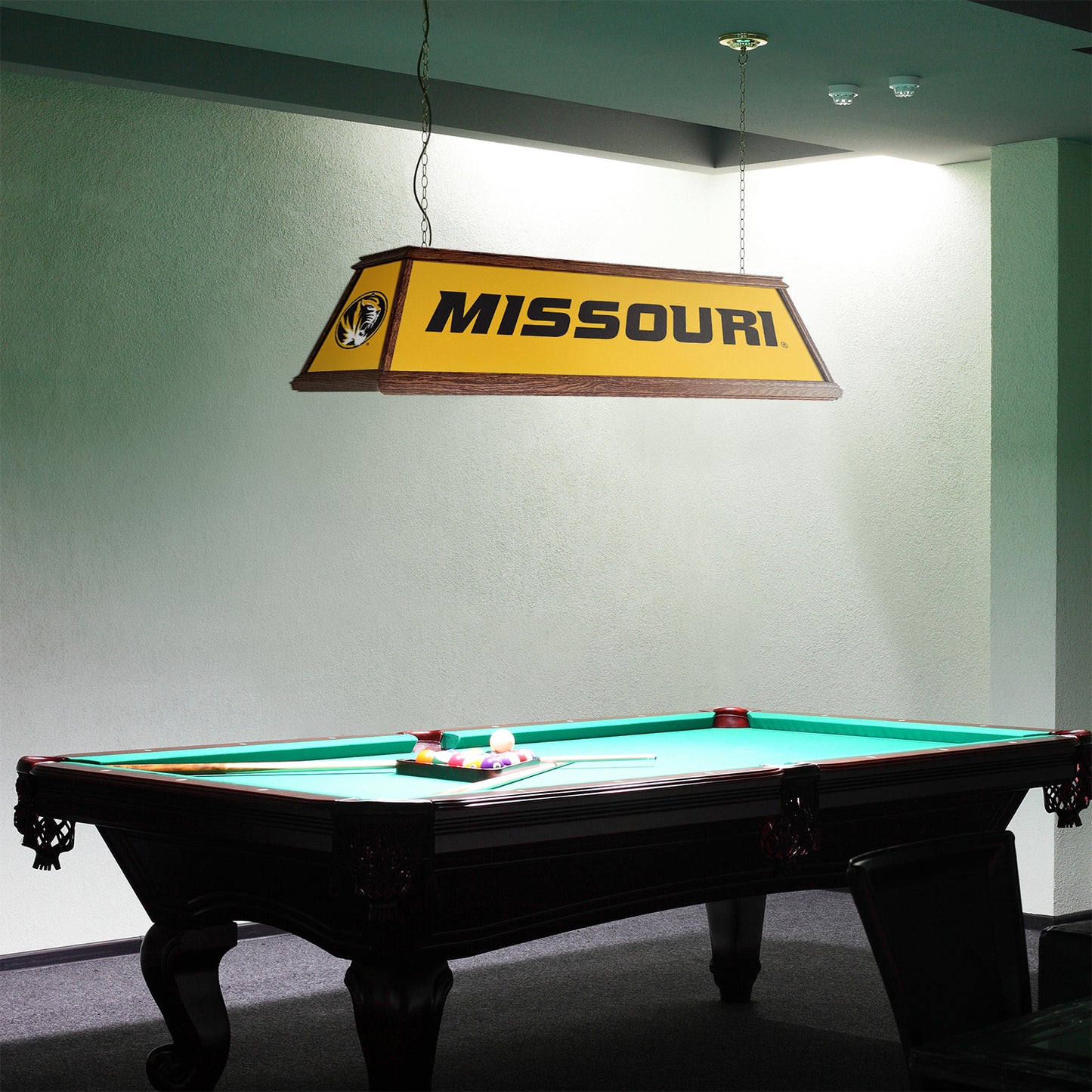 Missouri Tigers Premium Pool Table Light Room View