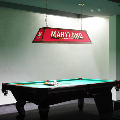 Maryland Terrapins Premium Pool Table Light Room View