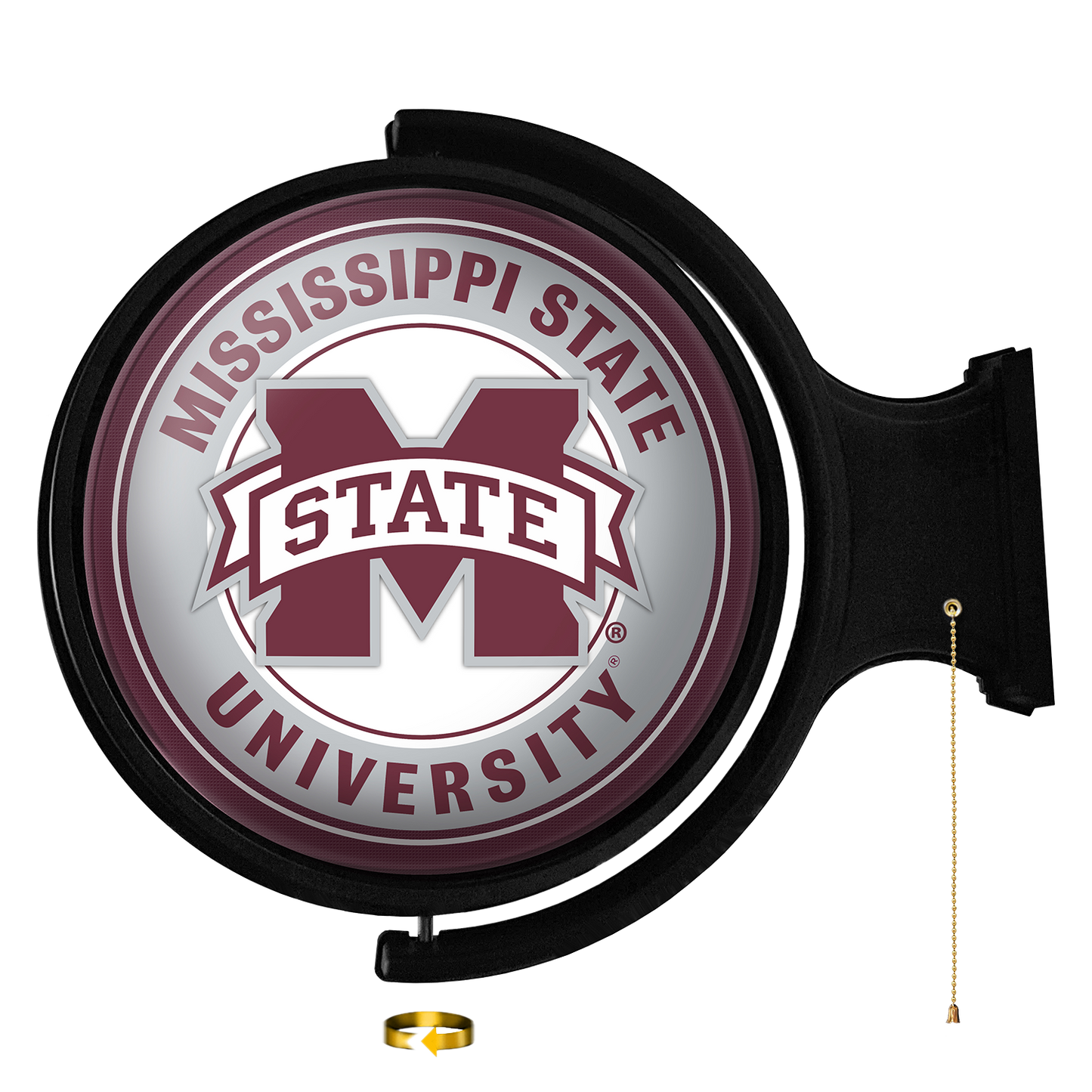 Mississippi State Bulldogs Round Rotating Wall Sign