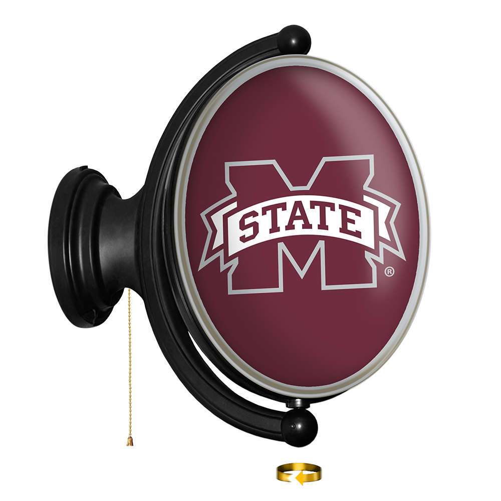 Mississippi State Bulldogs Oval Rotating Wall Sign