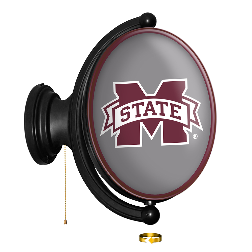 Mississippi State Bulldogs Oval Rotating Wall Sign