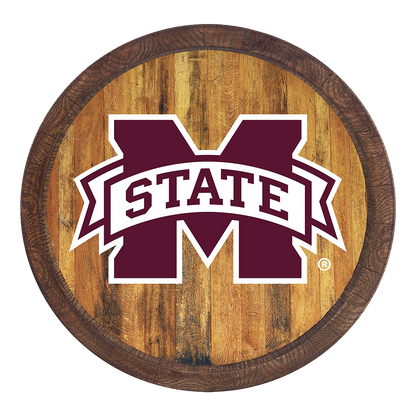 Mississippi State Bulldogs Barrel Top Sign