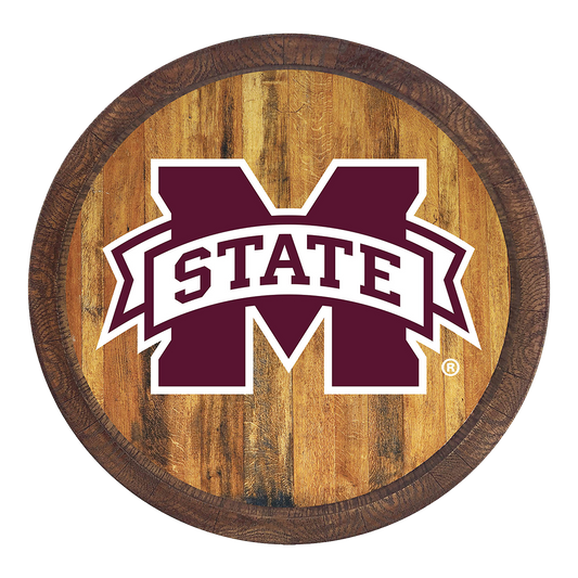 Mississippi State Bulldogs Barrel Top Sign
