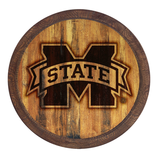 Mississippi State Bulldogs Branded Barrel Top Sign