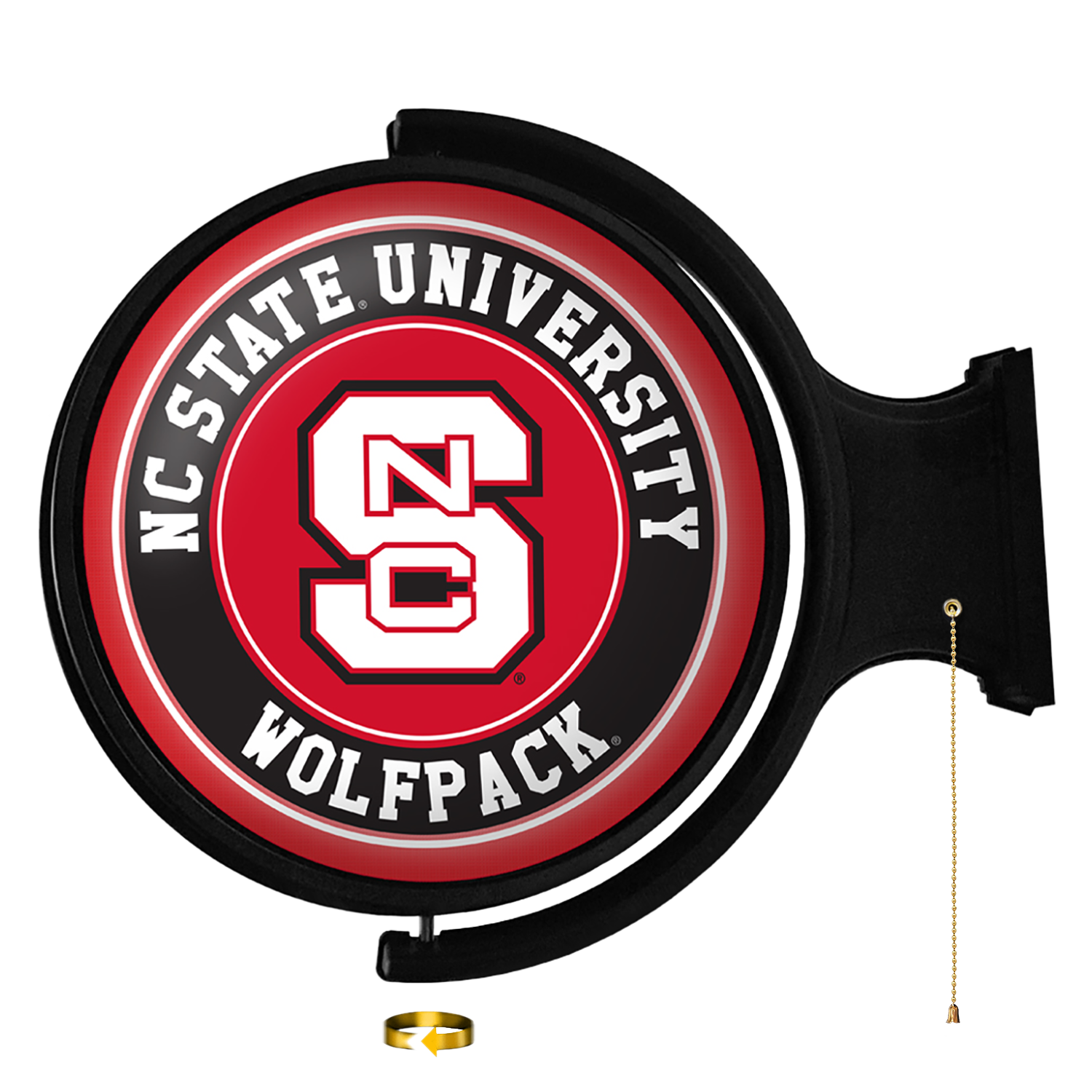 NC State Wolfpack Round Rotating Wall Sign