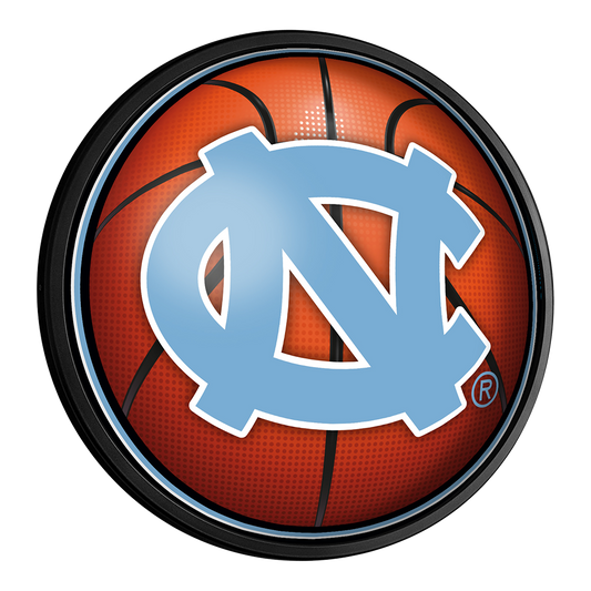 North Carolina Tar Heels Basketball Slimline Round Lighted Wall Sign