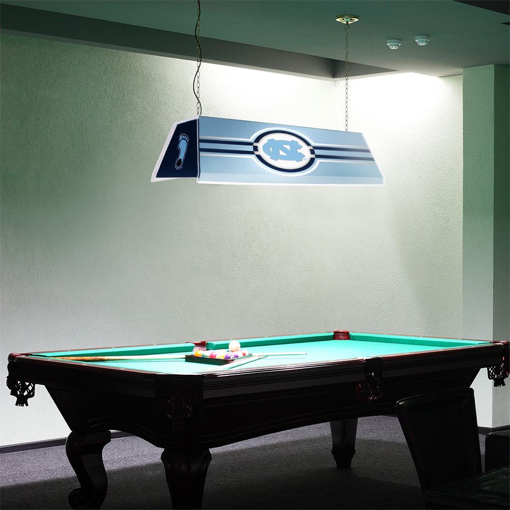 North Carolina Tar Heels Edge Glow Pool Table Light Room View