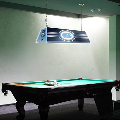 North Carolina Tar Heels Edge Glow Pool Table Light Room View