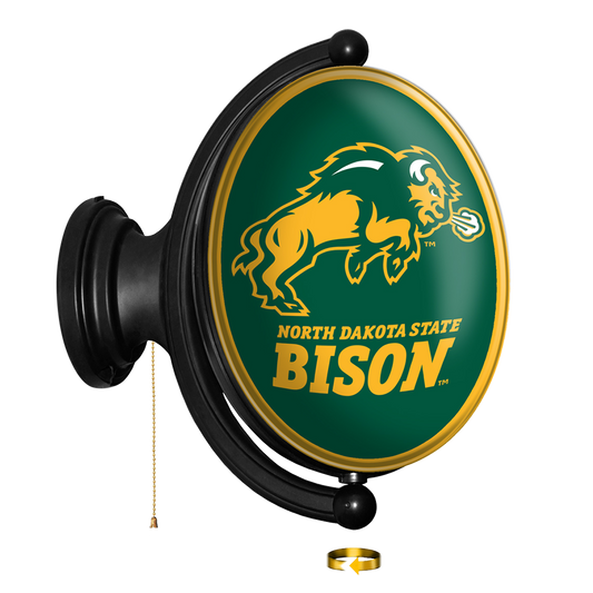 North Dakota State Bison Oval Rotating Wall Sign
