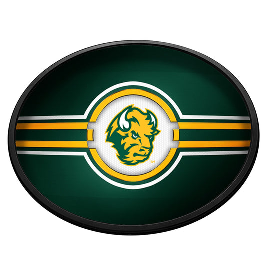 North Dakota State Bison Slimline Oval Lighted Wall Sign