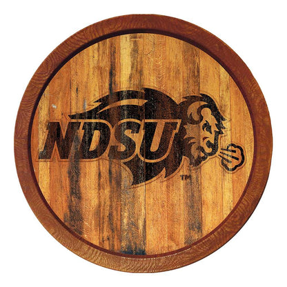 North Dakota State Bison Branded Barrel Top Sign