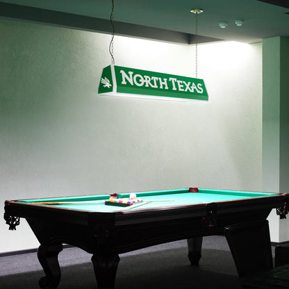 North Texas Mean Green Standard Pool Table Light Room View