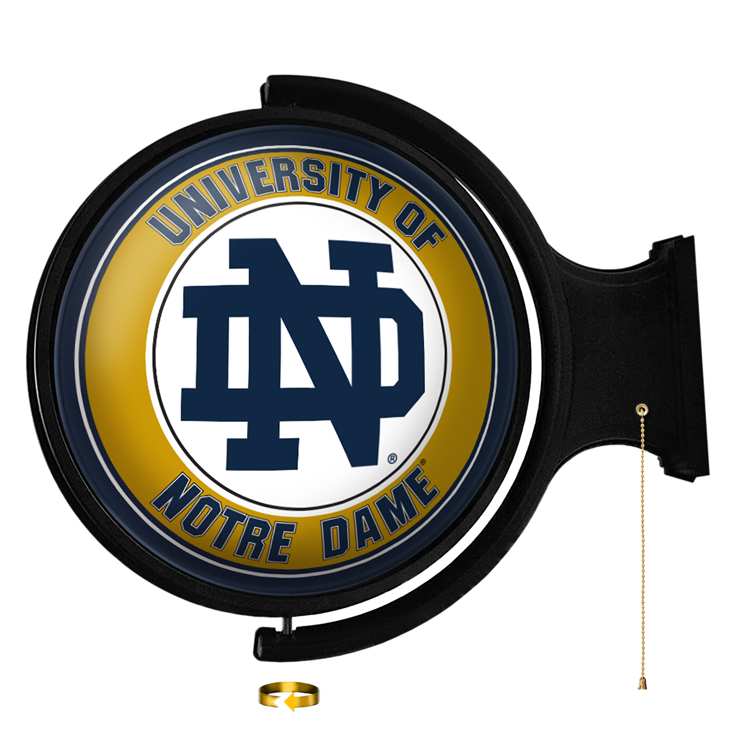 Buy NCAA Notre Dame Fighting Irish Original Round Rotating Lighted Wall ...