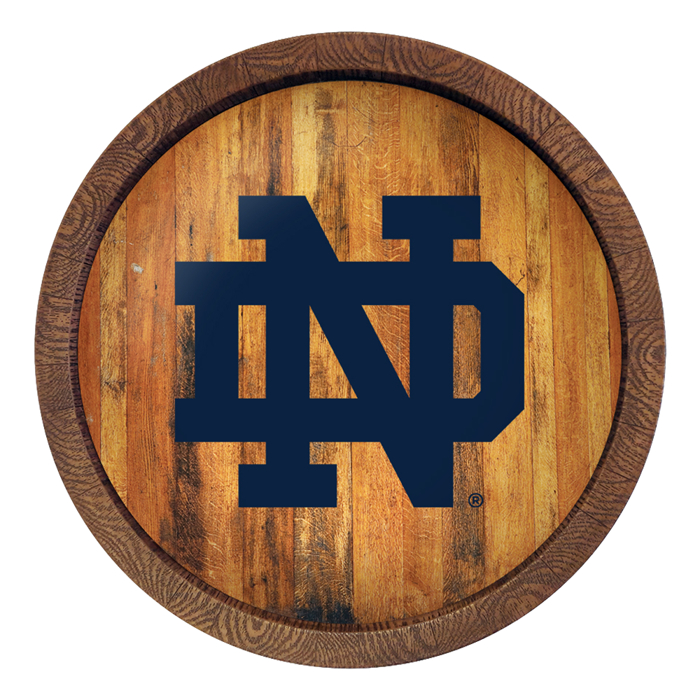 Notre Dame Fighting Irish Barrel Top Sign