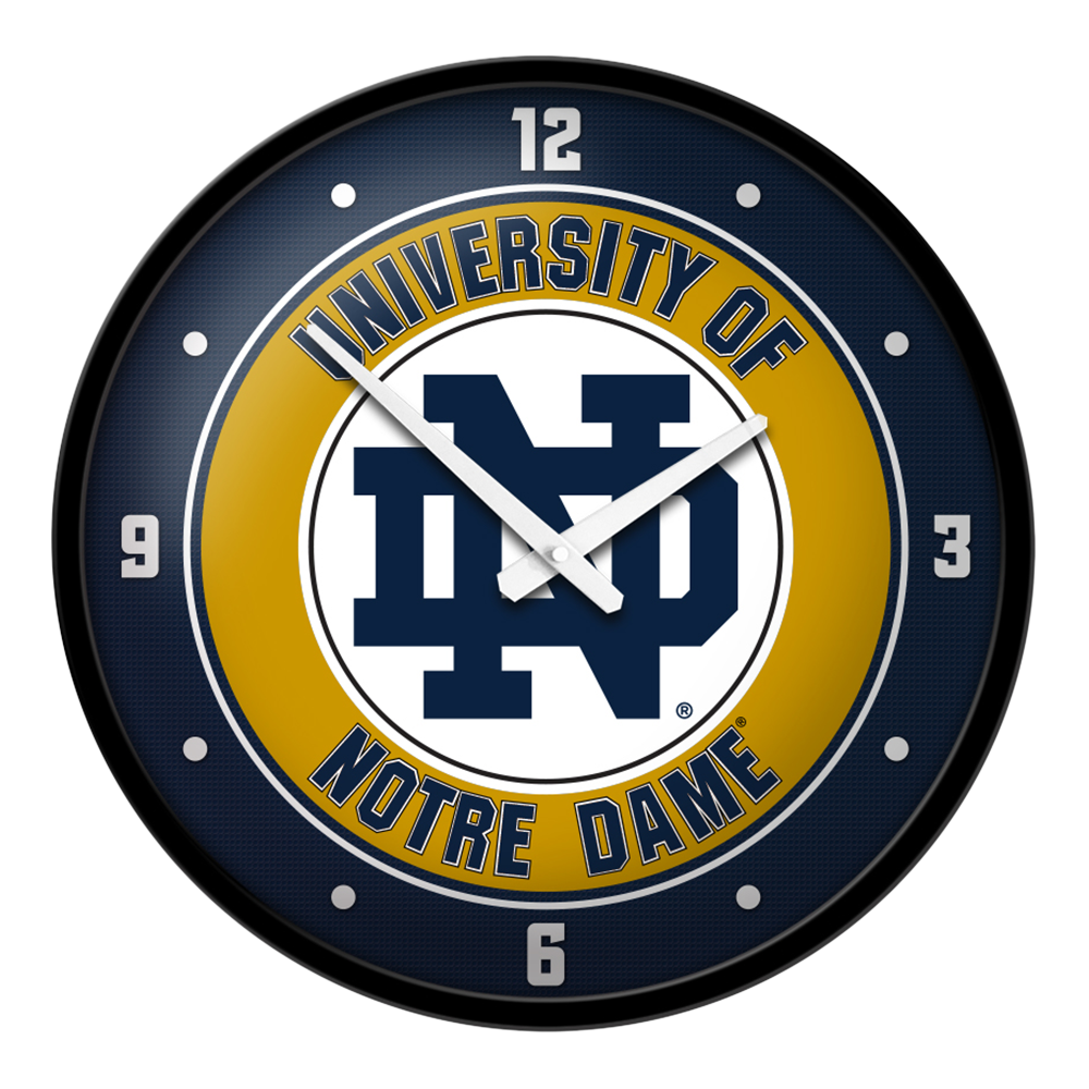 Notre Dame Fighting Irish Round Wall Clock