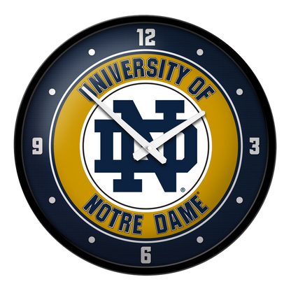 Notre Dame Fighting Irish Round Wall Clock