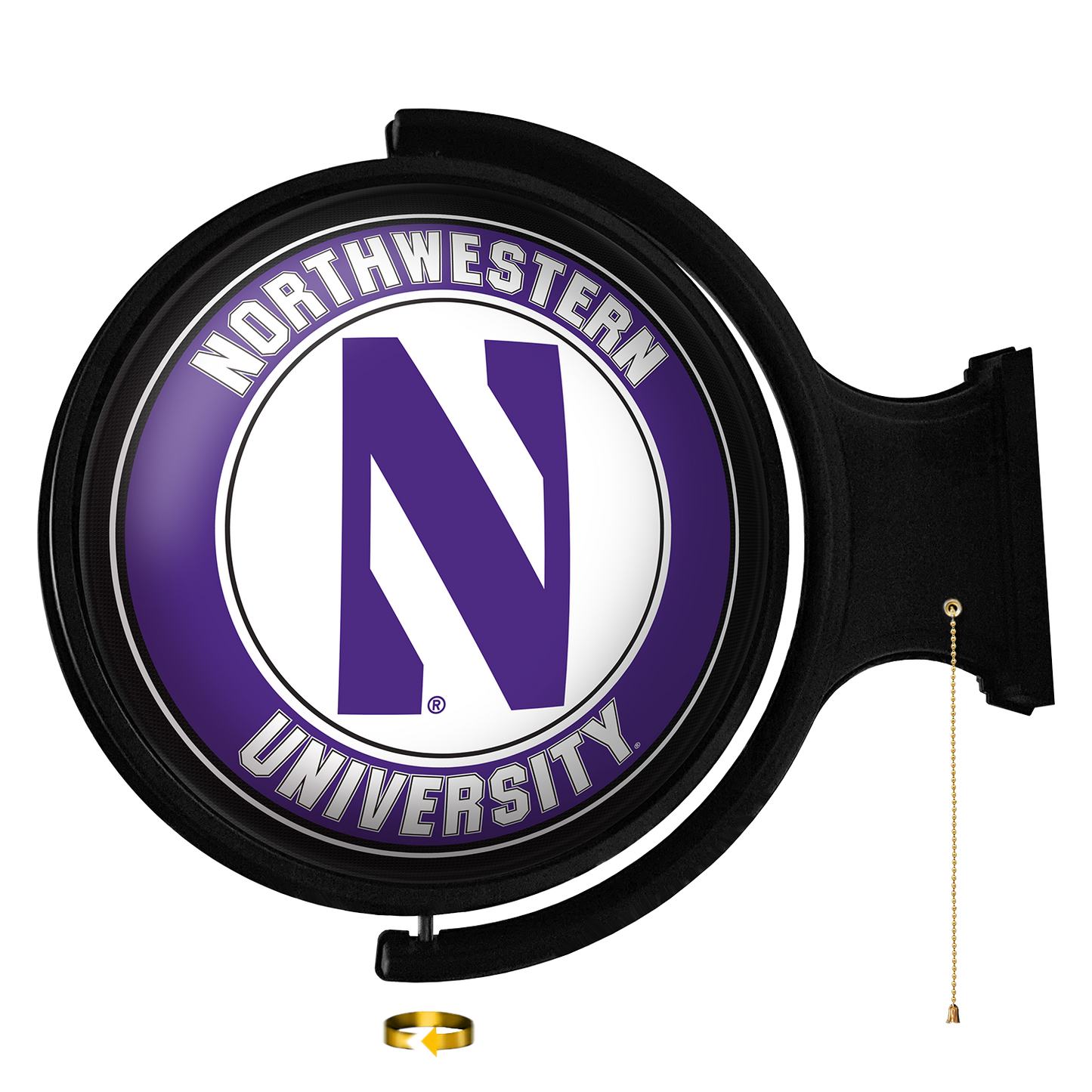 Northwestern Wildcats Round Rotating Wall Sign