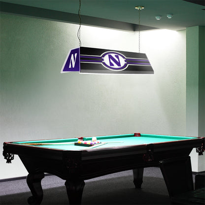 Northwestern Wildcats Edge Glow Pool Table Light Room View