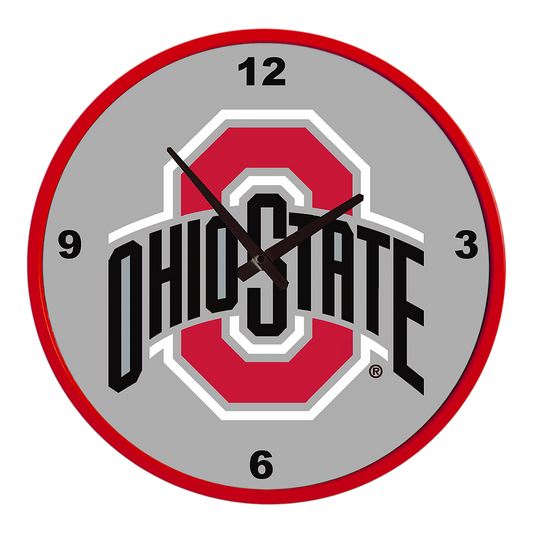Ohio State Buckeyes Round Wall Clock