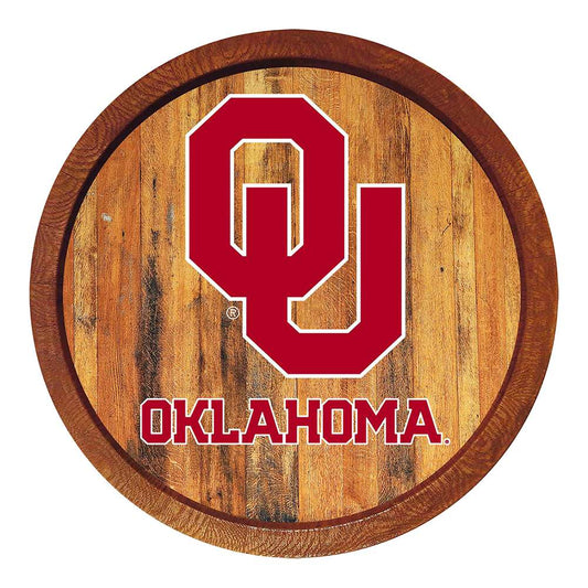 Oklahoma Sooners Barrel Top Sign