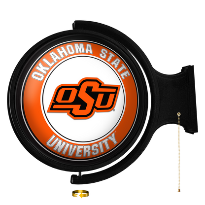 Oklahoma State Cowboys Round Rotating Wall Sign