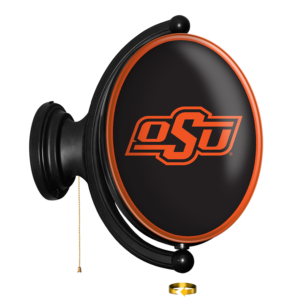 Oklahoma State Cowboys Oval Rotating Wall Sign