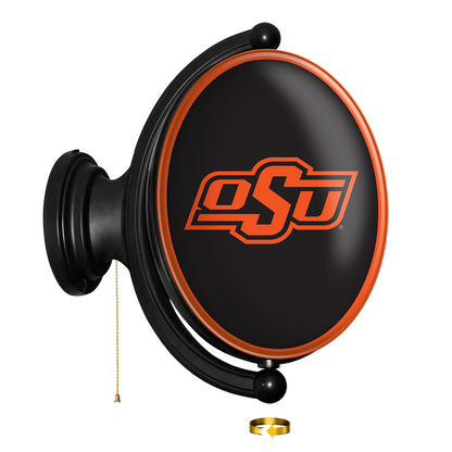 Oklahoma State Cowboys Oval Rotating Wall Sign