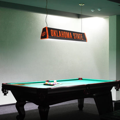 Oklahoma State Cowboys Standard Pool Table Light Room View