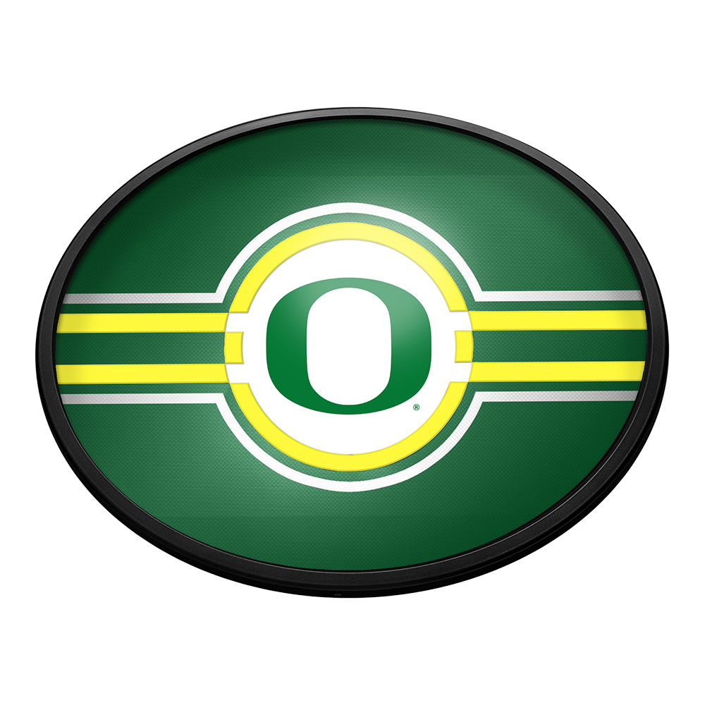 Oregon Ducks Slimline Oval Lighted Wall Sign